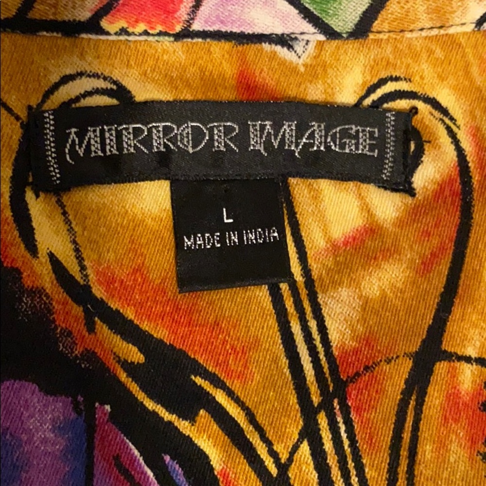 Funky Denim Style Jacket Music Inspired Art L - Picture 5 of 7